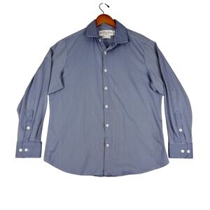 Mizzen+Main Spinnaker‎ Collection Blue Gingham Check Button Down Shirt Medium
